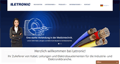 Desktop Screenshot of letronic.de