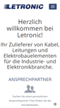 Mobile Screenshot of letronic.de