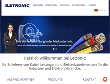 Tablet Screenshot of letronic.de